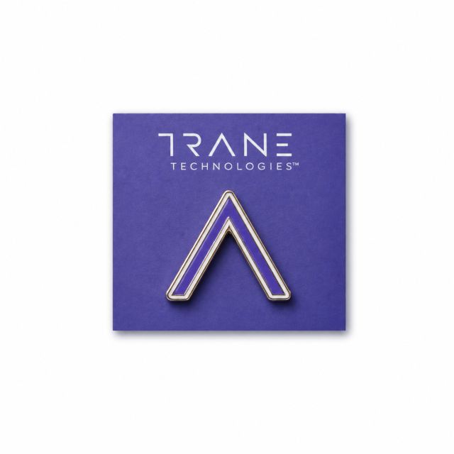 Purple Trane Technologies Uplift Logo Symbol Lapel Pin