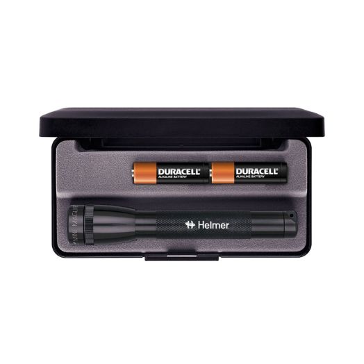 Black Helmer AA Mini Maglite Image