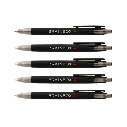 Brainbox AI® Recycled Pen Black (Pack of 5)